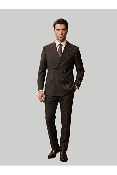 HERMOSE Prestige |   Brown Double-Breasted Suit