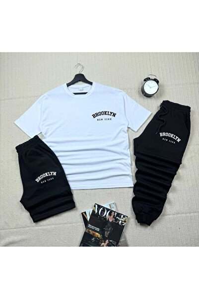 YK WEAR ΣΕΤ 3 ΤΕΜΑΧΙΩΝ: ΜΠΛΟΥΖΑΚΙ, ΣΟΡΤΣ, ΦΟΡΜΑ ΜΕ ΣΤΑΜΠΑ ΜΠΡΟΥΚΛΙΝ ΓΙΑ ΓΥΝΑΙ...