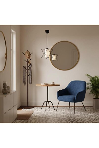 Elizim Home Lighting Penta Tekli Siyah Sarkıt Avize