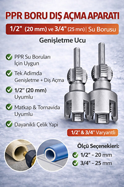 SENBANG PPR Boru Diş Açma Aparatı – 1/2” (20 mm) ve 3/4” (25 mm) | Su Borusu ...