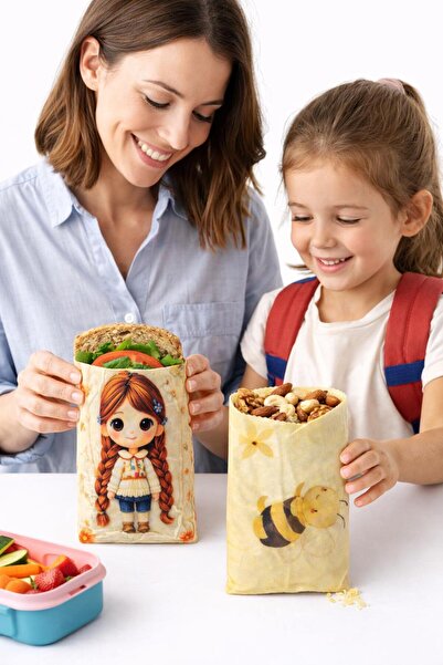 Katre-i Şifa School & Nutrition Wax Cloth Set (Double) 30X30 cm