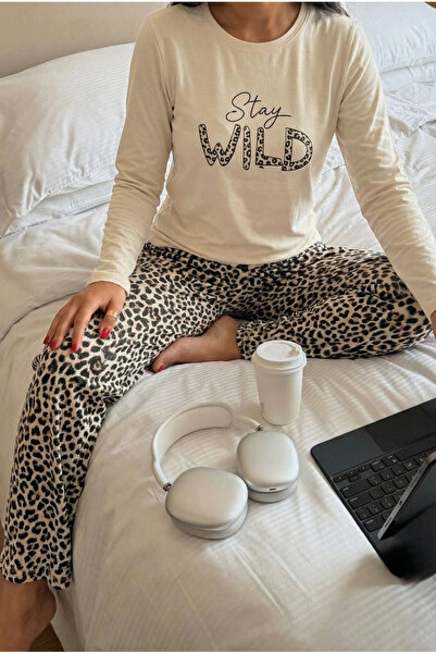 FEMELLE Leopard Pattern Pajama Set