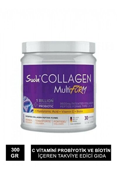 Suda Collagen Probiyotik Multiform Toz Kutu Takviye Edici Gıda 300 gr