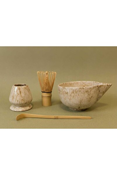Yoncha Stoneware Matcha Ritüel Seti – Kase & Whisk Tutucu
