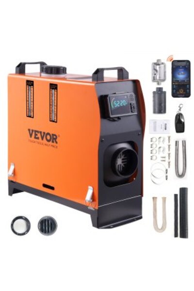 VEVOR Дизелов въздушен нагревател "Всичко в едно" 12 V 5 KW Bluetooth приложе...