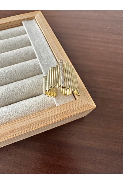 ringbox Gold Thick Stone-Encrusted Bar Ring