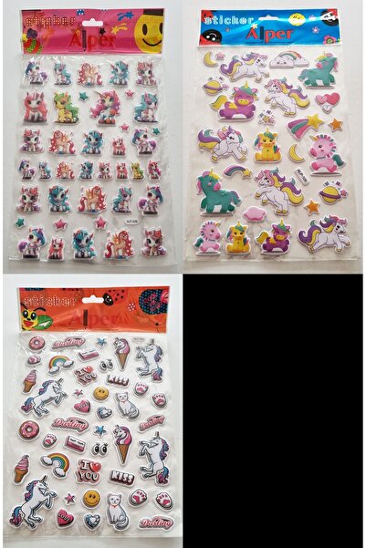 Modellino Emboss Sticker Labels 30X17Cm Emoji Heart Animals Flag Fruits Smile...