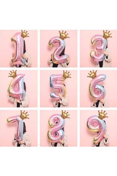 Nacario Nrcrioshop Exploded Away 4 Numbers Rainbow Number Foil 32"-34" Inch a...