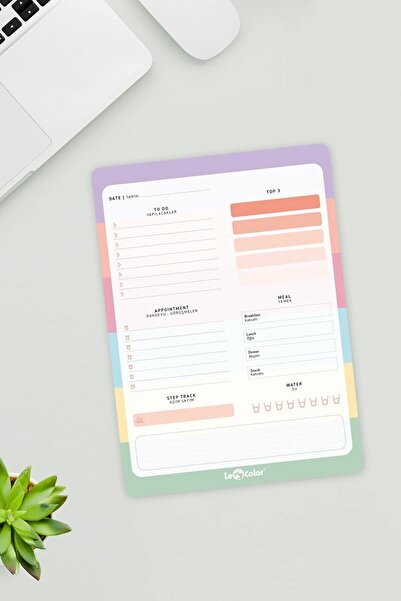 Nacario NrcrioShop دفتر التخطيط اليومي بلوك باستيل 1201248