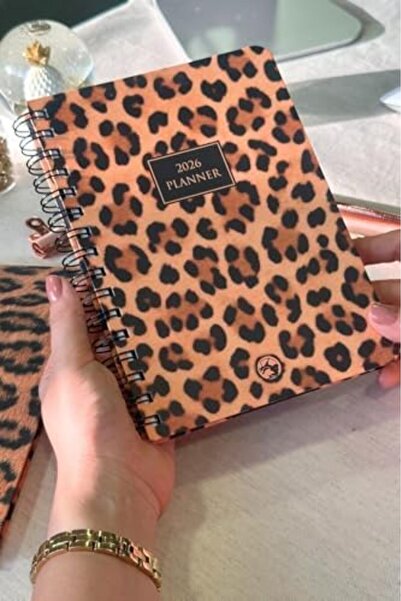 Nacario NrcrioShop 2026 أجندة أسبوعية حلزونية A5 12 شهرًا ليوبارد 1201248