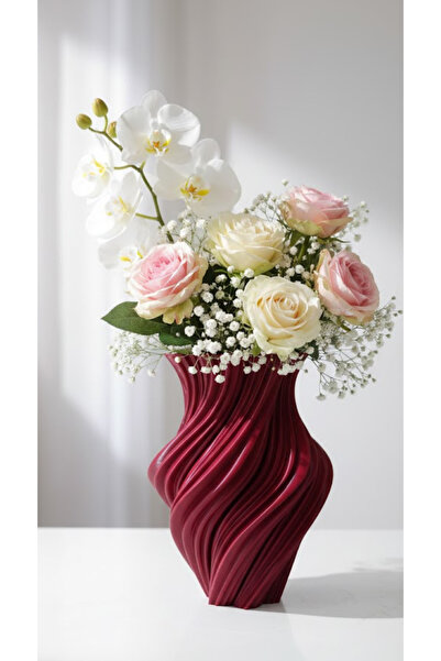 END Design 3D Printing Spiral Design Decorative Vase – Modern Minimalist Home...