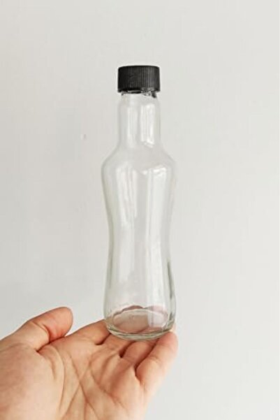 Nacario Nrcrioshop 250 ml Transparent Slim-Waisted Glass Bottle with Lid 250 ...