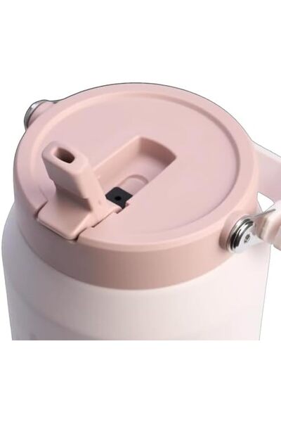 Nacario كوب نركريوشوب آيس فلو فليب ستراو مع ماصة، كوارتز وردي، سعة 1.9 لتر، 1...