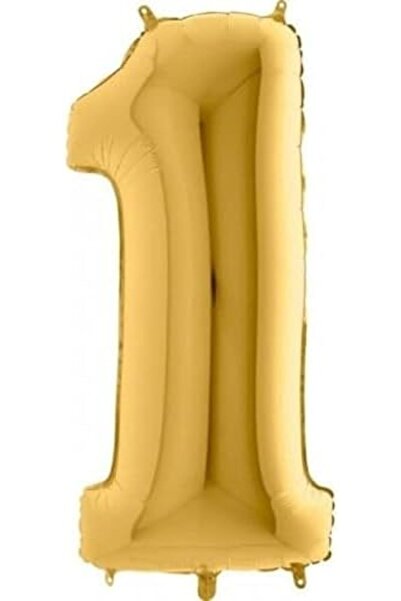 Nacario بالون نركريوشوب 1 رقم واحد من الفويل الذهبي مقاس 40 بوصة 1201248