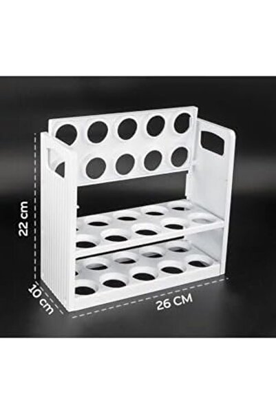 Yıldızan منظم رفوف ثلاجة البيض من esnshop، صندوق بيض سعة 30 بيضة 1209132