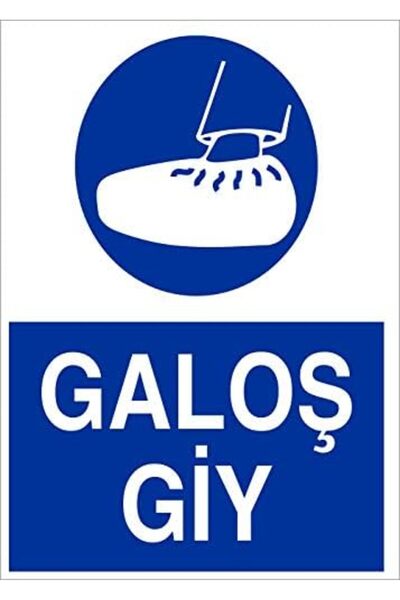 Nacario Nrcrioshop Lr-Is33 Galoş Gi̇y Warning Sign 1201248