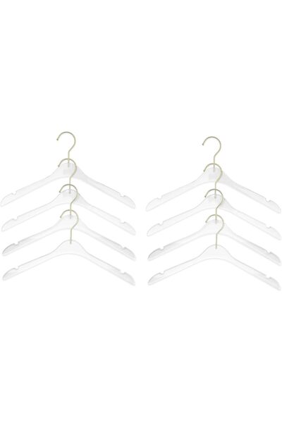 Nacario NrcrioShop 8-قطعة شفافة أكريليك شماعات ملابس 38.5 × 21.5 × 1 سم 1201248