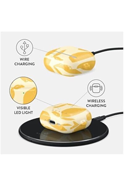 Nacario Nrcrioshop Burga Case Compatible with AirPods 4, Lemon Tart 1201248