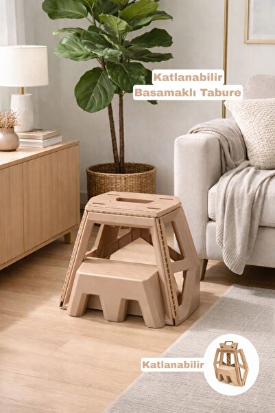 Funny Life Katlanır Basamaklı Çok Amaçlı Tabure