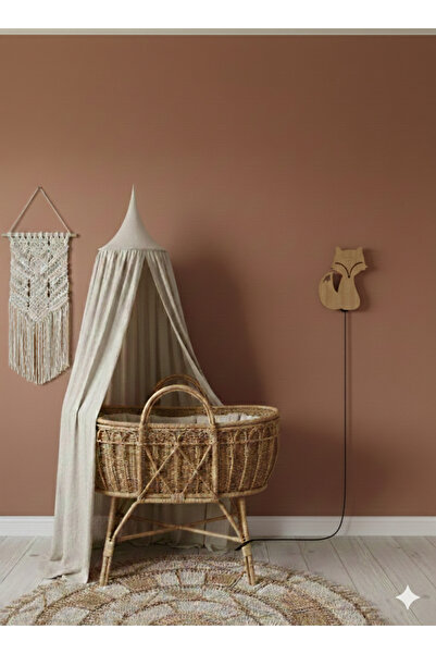 metadesign Tilki Figürlü Ahşap Duvar Lambası