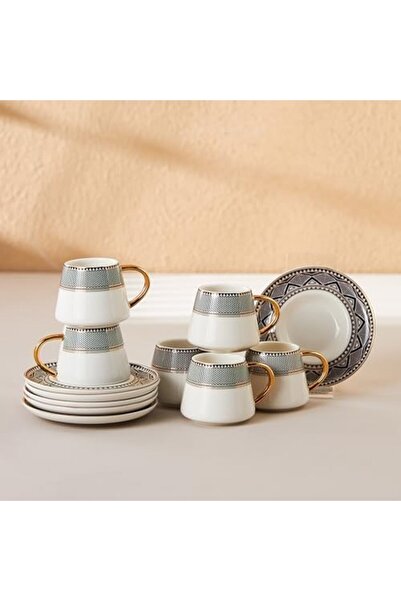 Yıldızan Esnshop Globe Coffee Cup Set for 6 People 90 ml 1209132