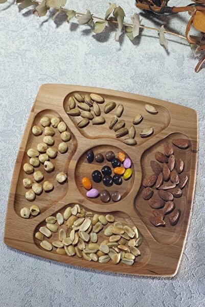 Nacario Nrcrioshop Wooden Snack Bowl - Breakfast and Serving Tray - Presentat...