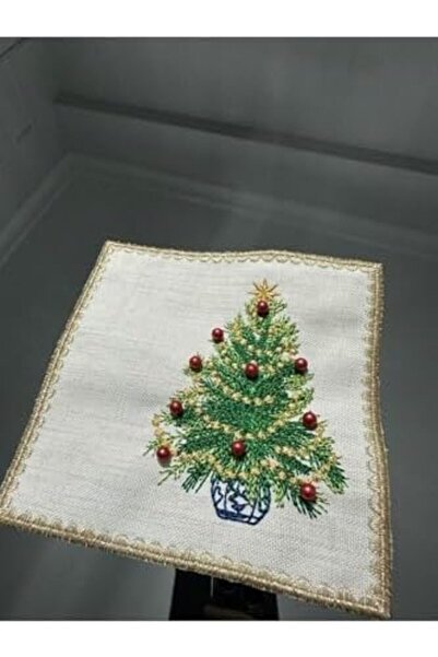 Nacario Nrcrioshop Beaded Christmas Tree Coffee Cup Coaster - 1 Piece New Yea...