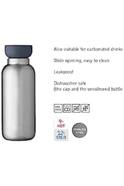 Nacario Nrcrioshop - Elipse Thermos Bottle, Double-Walled Thermos Water Bottl...