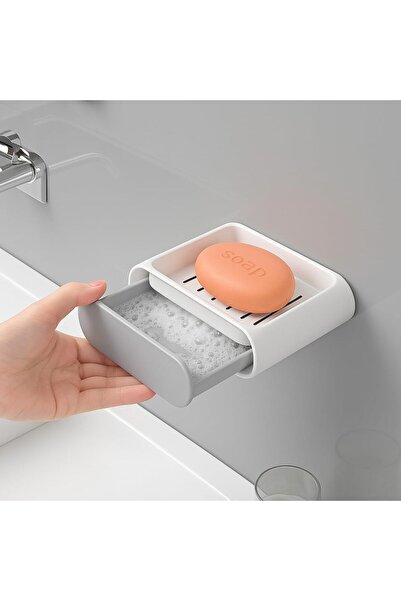 Nacario طقم موزع صابون صلب من NrcrioShop مكون من قطعتين مع حاوية مياه - تصميم...