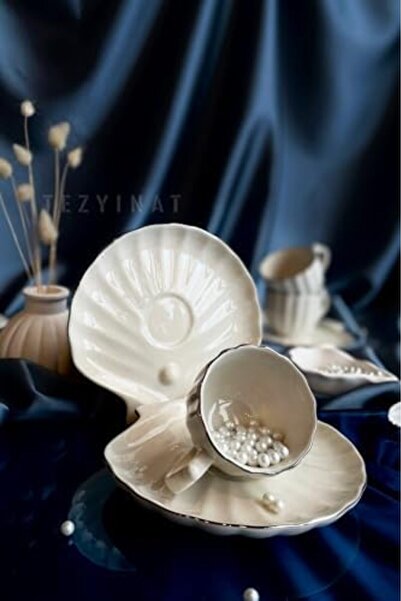 Nacario NrcrioShop Tezyinat - طقم فناجين قهوة من البورسلين مكون من 12 قطعة لـ...