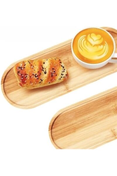 Nacario Nrcrioshop Set of 3 Wooden Oval Presentation Plates – 3 Different Siz...