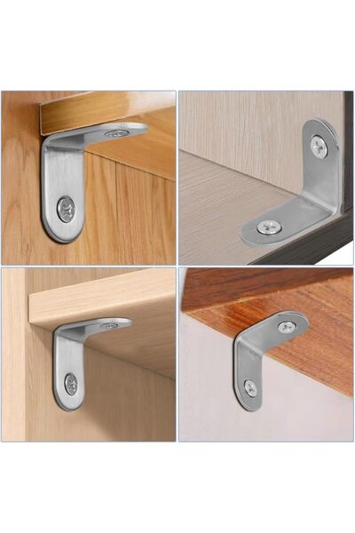 Yıldızan ynsstores 10’lu Metal Gönye Köşebent Seti – Deprem İçin Mobilya Sabi...