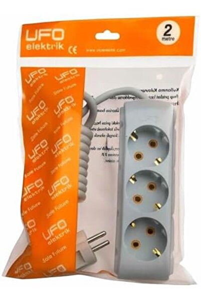 Nacario NrcrioShop UFO مقبس كهربائي ثلاثي 2 متر مع تأريض، 16 أمبير 250 فولت، ...