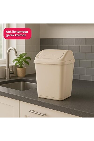 Nacario Nrcrioshop Life Vittorio Trash Can – 5 Liters, with Swinging Lid, Com...