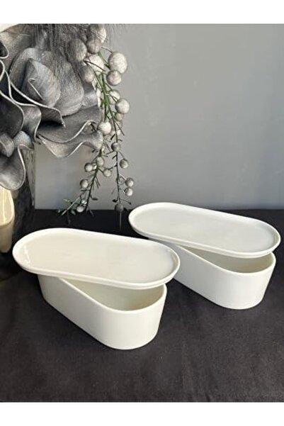 Nacario Nrcrioshop Be Original 20 cm 2-Piece Oval Covered Oven & Storage Cont...