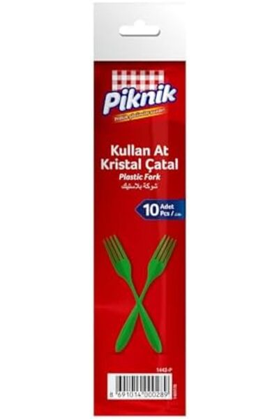 Nacario Nrcrioshop Picnic Disposable Crystal Forks 10 Colorful 1442 1201248