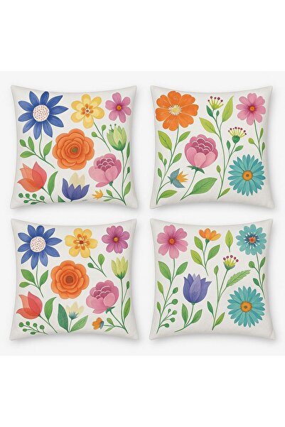 Nacario Nrcrioshop Digital Print Floral Print Decorative Cushion Cover 45X45 ...