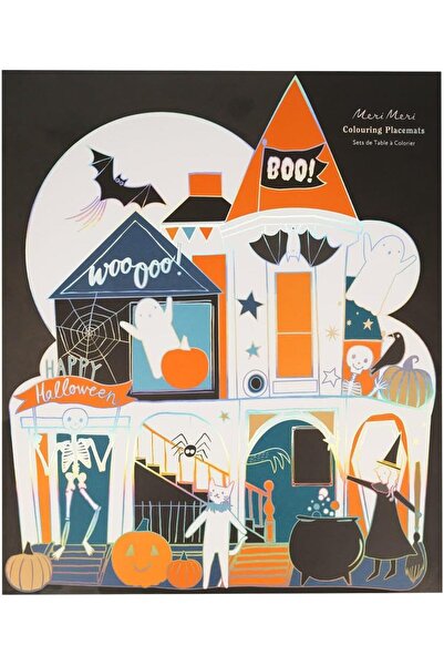 Nacario Nrcrioshop - Shaped Halloween Coloring Placemats - Paintable with Hol...