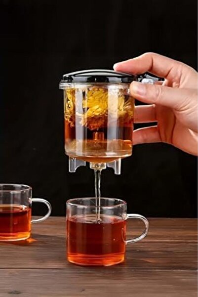 Nacario Nrcrioshop Magic Borosilicate Glass Teapot 900 ml Durable & One-Touch...