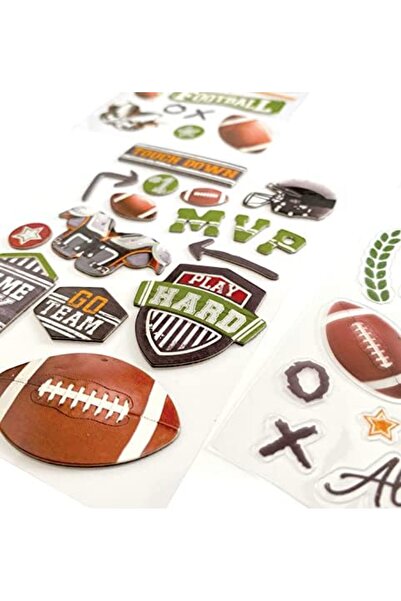 Nacario حزمة ملصقات متنوعة من إنتاج نركريو شوب، كرة القدم، 3 عبوات، 3 قطع 120...