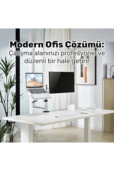 Nacario NrcrioShop NPO STD72024MLG شاشة 17-32 بوصة، حامل يدعم الكمبيوتر المحم...