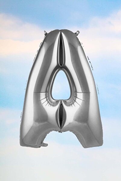 Nacario Nrcrioshop Letter a Silver Foil Balloon 100 cm 40 Inch 1 Meter Silver...