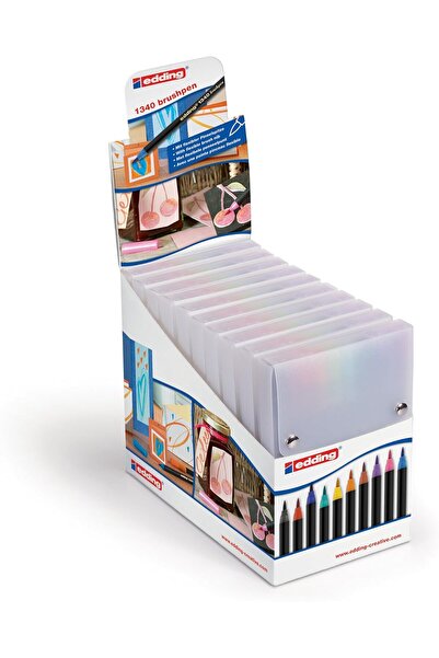 Nacario Nrcrioshop Edding 4 – 51150 Brush Pen Cardboard Display E-1340, 10 Pi...