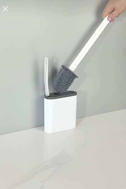 Nacario مجموعة فرشاة المرحاض السيليكونية من نركريو شوب، قطعتين - فرشاة المرحا...