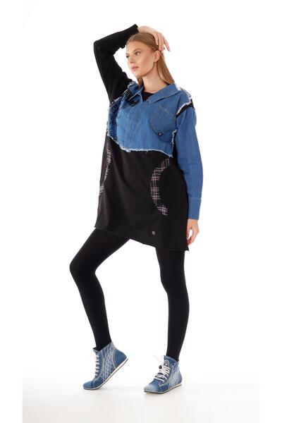 shE tekstil Printed Tunic with Jeans