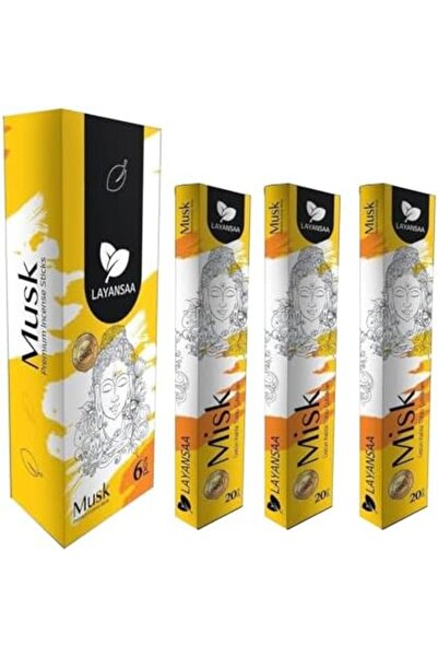 Nacario Nrcrioshop Layansaa Musk (Misk) Scent Special Aroma Fragrance Agarbat...