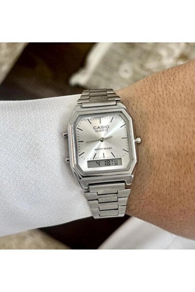 Zarif Men's vintage gray wristwatch