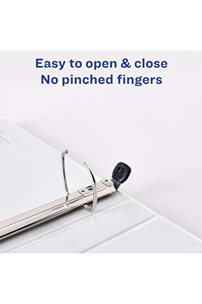 Nacario مجلد حلقي ذو إطار متين من NrcrioShop، حلقات EZD مقاس 2.54 سم، مجلد وا...