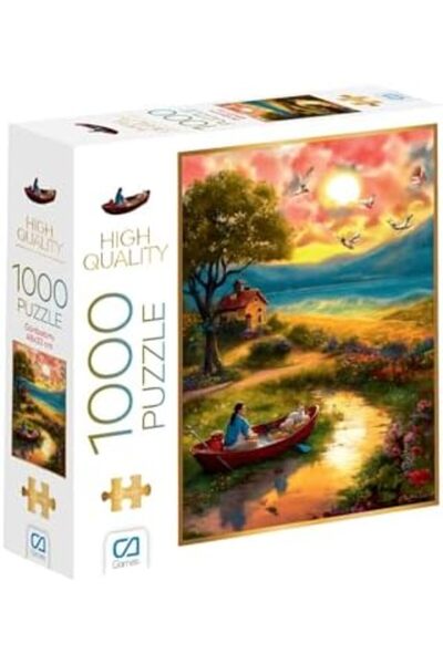 Nacario NrcrioShop غروب الشمس 1000 قطعة بسمك 2.2 ملم 48 × 68 سم سلسلة ألغاز ا...