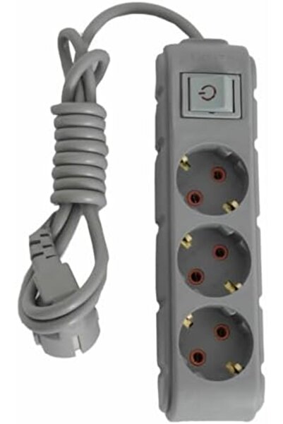 Nacario Nrcrioshop Ufo 3-Outlet Surge Protected Socket, Group Socket with 1.5...